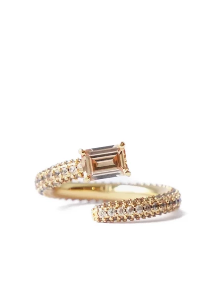 Женское кольцо Izabel Display Twist, позолоченное, золотое