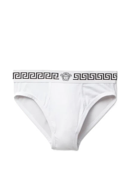 Мужские трусы Versace из хлопка, белые