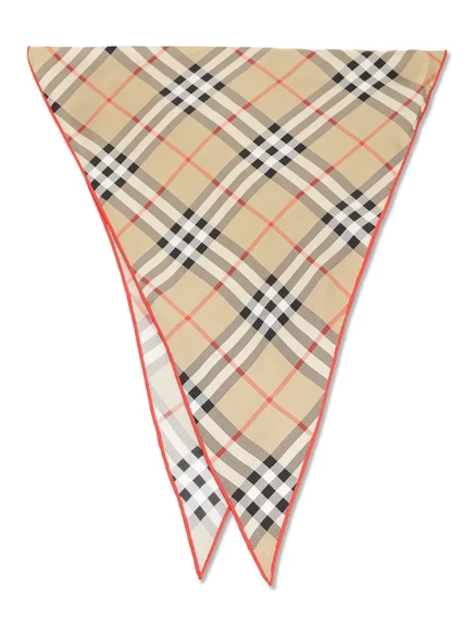 Клетчатый шарф от Burberry neutrals