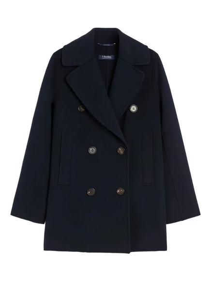 Женское пальто S. Max Mara Caban двубортное, синее