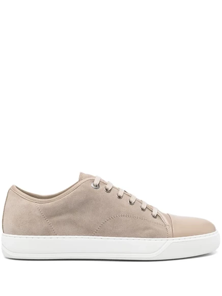 Мужские кроссовки Lanvin DBB1, кожаные, бежевые