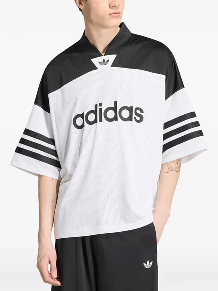 Мужская футболка-джерси adidas Adicolor свободного кроя, белая
