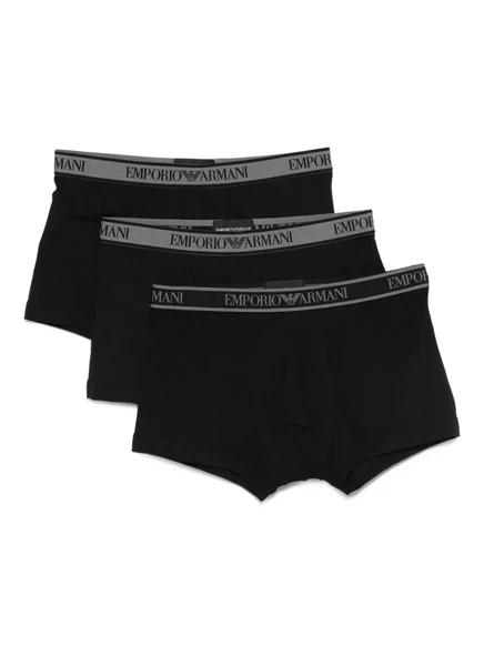 Мужские боксеры Emporio Armani 3 шт., с логотипом, черные