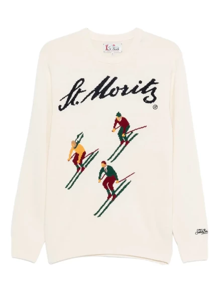 Мужской свитер MC2 Saint Barth Heron, белый