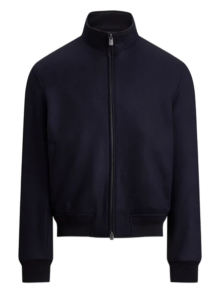 Мужская бомбер-куртка Ralph Lauren Purple Label на молнии, синяя