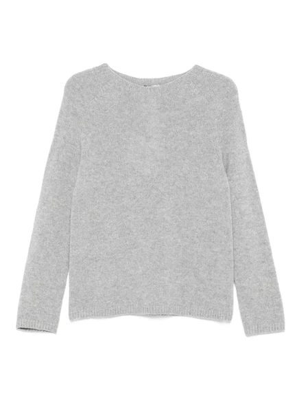 Женский свитер S. Max Mara с круглым вырезом, серый