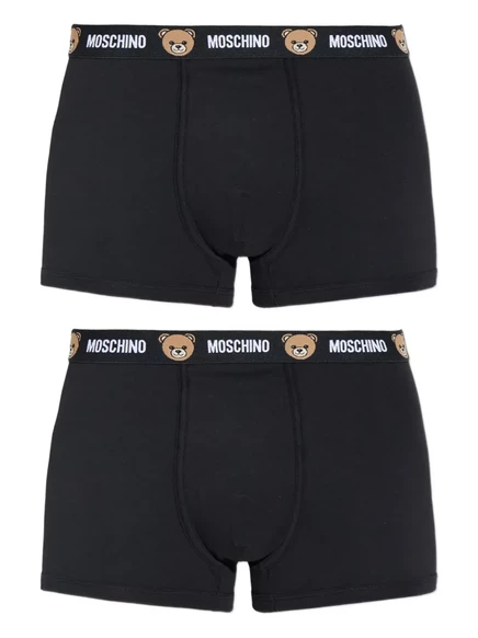 Мужские боксеры Moschino, 2 шт., хлопок, черные