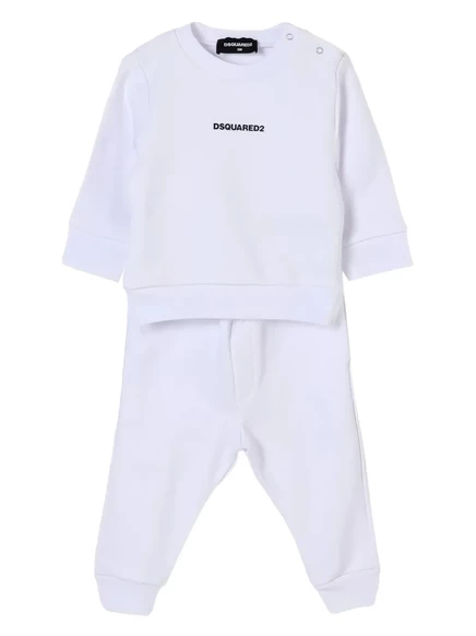 Детский спортивный костюм DSQUARED2 Kids с логотипом, белый
