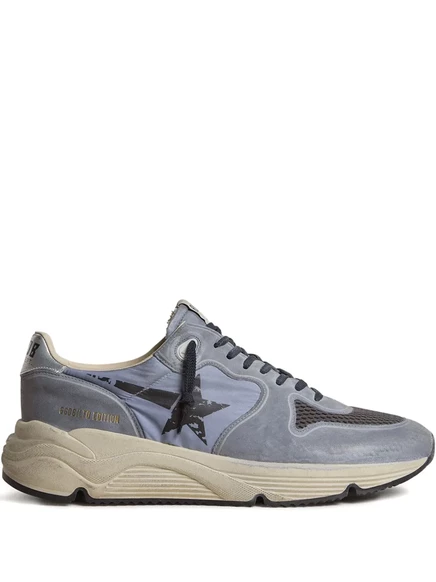 Мужские кожаные кроссовки Golden Goose Running, синие