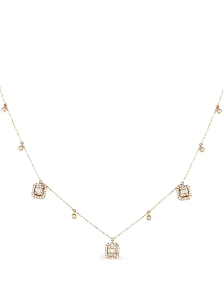 Женское колье LB Exclusive 14k, бриллианты 0,70 карат, золотое