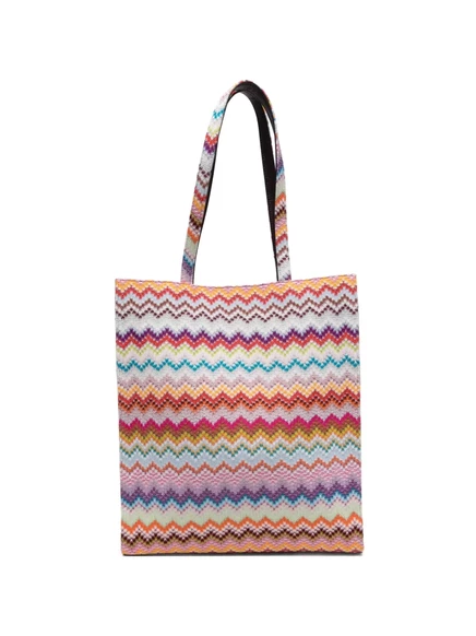 Женская сумка-тоут Missoni с зигзагом, розовая