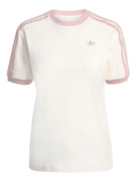 футболка adidas с оборками в три полоски white