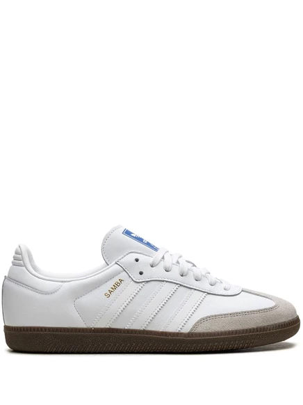 Унисекс кроссовки Adidas Samba OG Double White Gum, белые