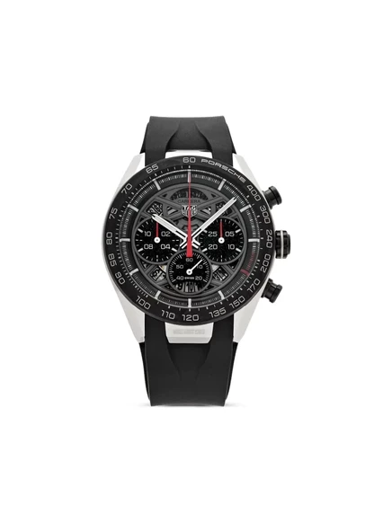 Мужские часы TAG Heuer Carrera хронограф 44 мм, черные