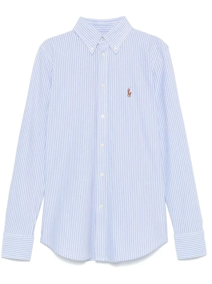 Женская рубашка Polo Ralph Lauren в полоску, синяя