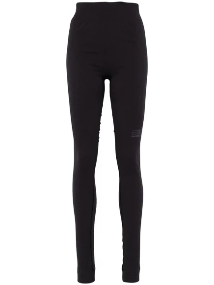 Женские леггинсы MM6 x Salomon, высокая талия, черные