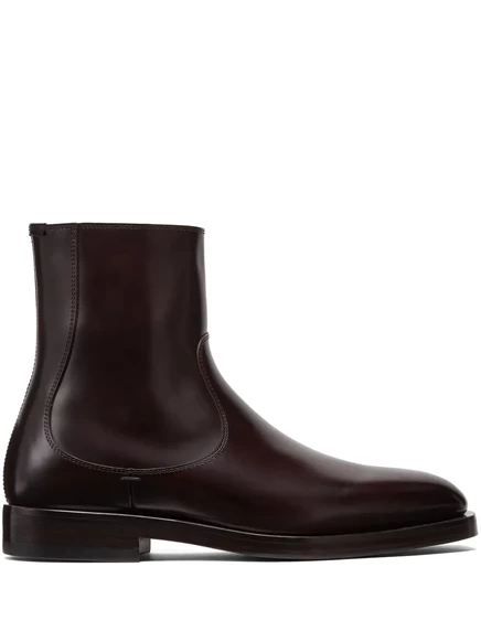 Мужские кожаные ботинки Brunello Cucinelli, коричневые