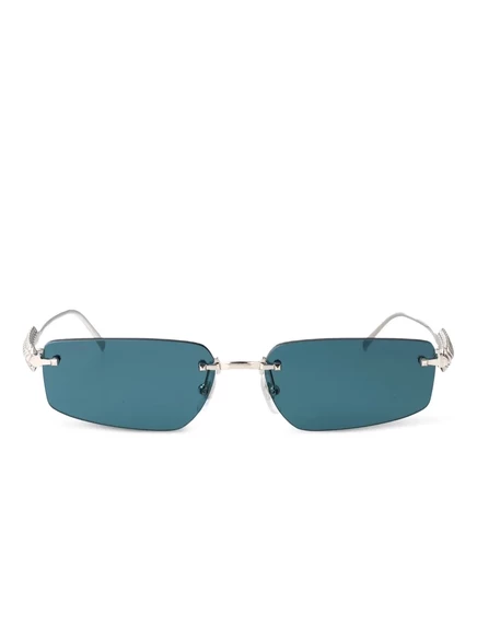 Солнцезащитные очки Cartier Eyewear прямоугольные с заклепками, синие