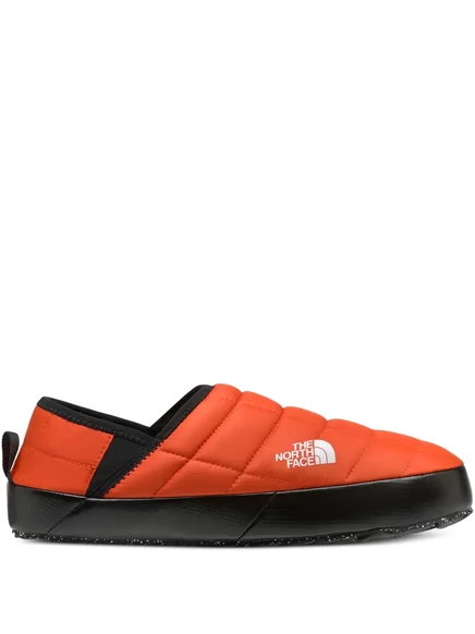 Мужские мюли The North Face стеганые с логотипом, оранжевые