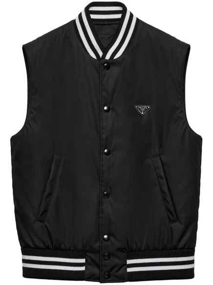 Нейлоновый жилет Prada Re-Nylon black