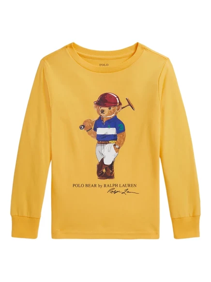 Толстовка для мальчиков Polo Ralph Lauren Kids Polo Bear, желтая