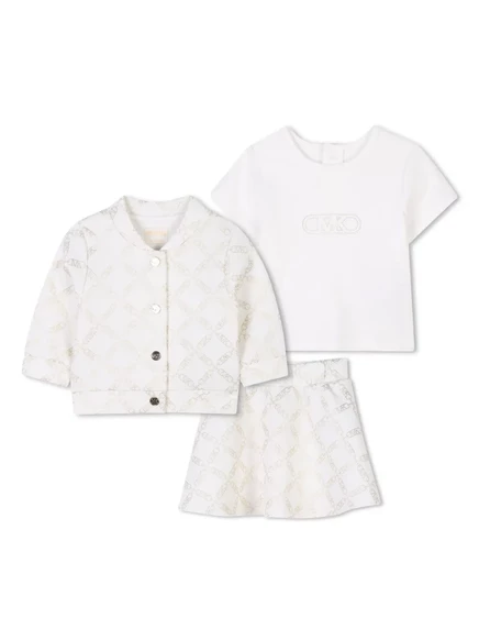 Комплект для девочек Michael Kors Kids из 3 предметов, белый