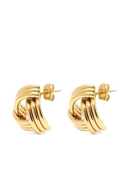 Серьги, украшенные ювелирным узлом Nialaya Jewelry gold