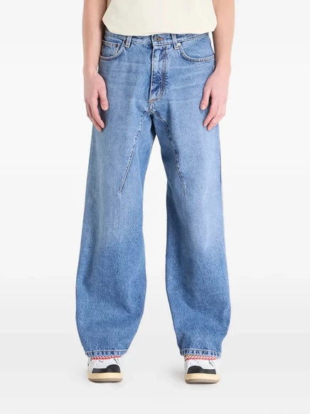 Мужские широкие джинсы Off-White, синие