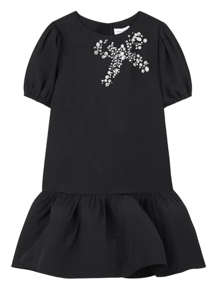 Платье для девочек Marc Jacobs Kids с бисером, черное