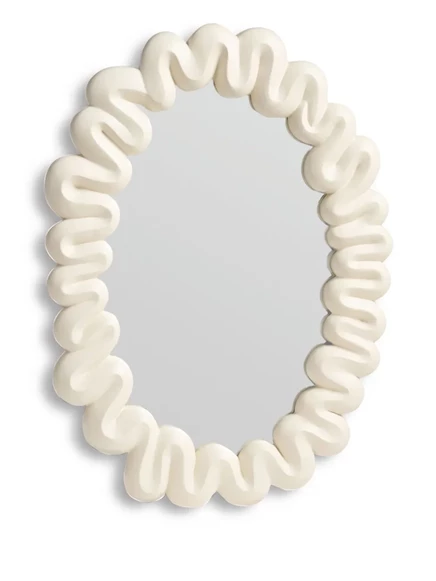 Овальное зеркало &k Amsterdam Dribble (52,5 см х 31,5 см) white