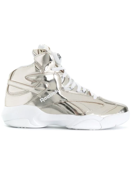 Унисекс высокие кроссовки Reebok Shaq Attaq, платиновые