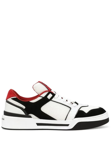 Новые кроссовки Roma с низким берцем от Dolce & Gabbana black