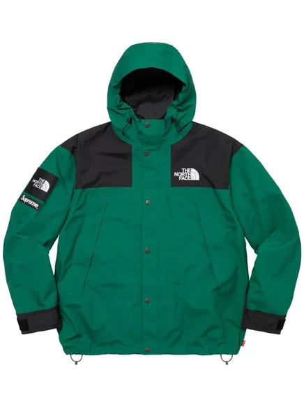 Мужская куртка Supreme x The North Face Mountain, зеленая/черная/белая