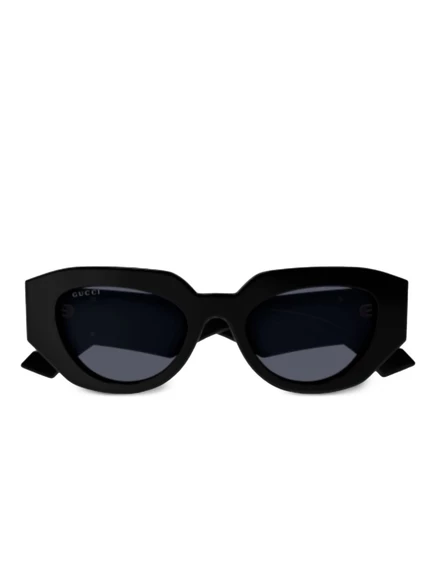 Солнцезащитные очки в овальной оправе Gucci Eyewear Gene GG black