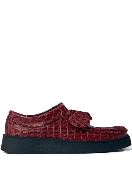 Мокасины Martine Rose Torview с крокодиловым тиснением red