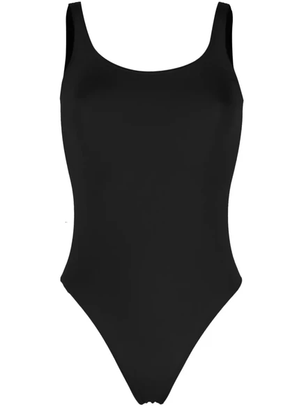 Женское боди Wolford Jamaika с округлым вырезом, черное