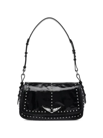 Сумка на плечо Zadig & Voltaire с заклепками, черная