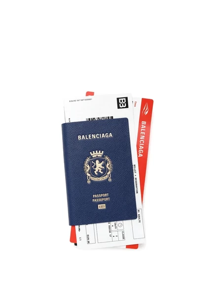 Мужская обложка для паспорта Balenciaga, синяя