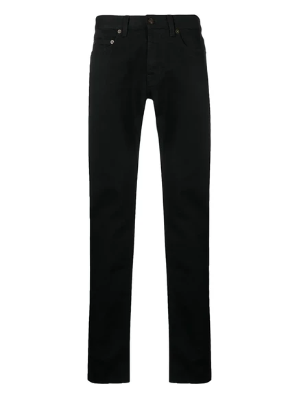 Мужские узкие джинсы Saint Laurent, черные