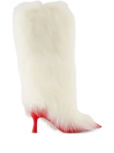 Женские меховые сапоги UGG x Ambush, белые
