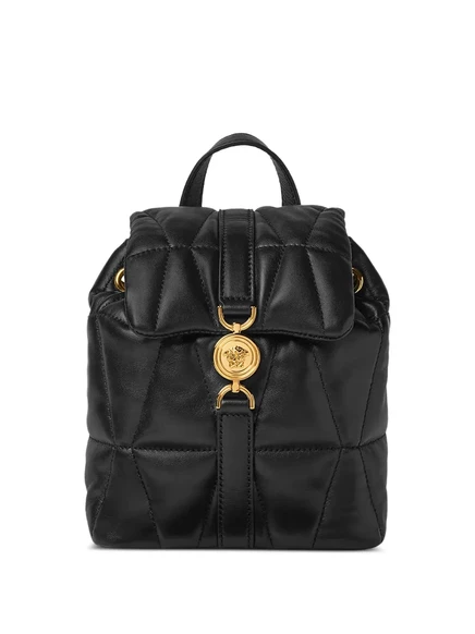 Женский стеганый рюкзак Versace Kleio, черный