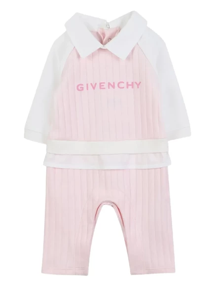 Детский комбинезон в рубчик от Givenchy pink