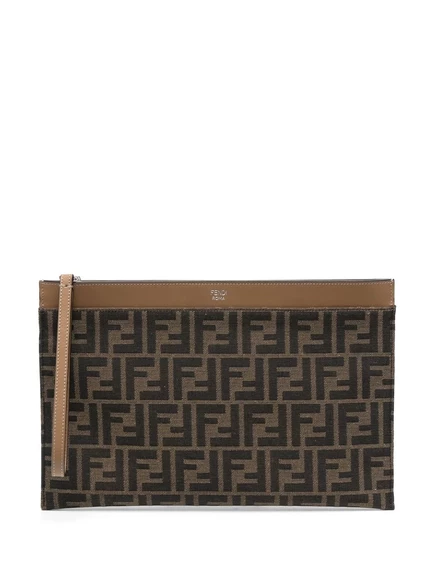 Сумка-клатч с монограммой FENDI brown