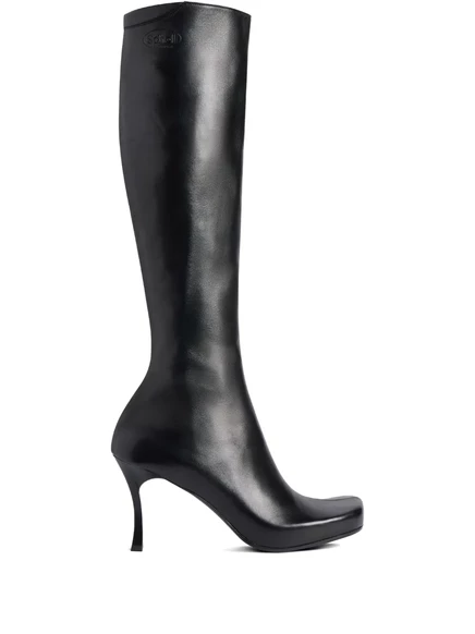 Ботинки Balenciaga x Scholl с квадратным носком длиной 80 мм black