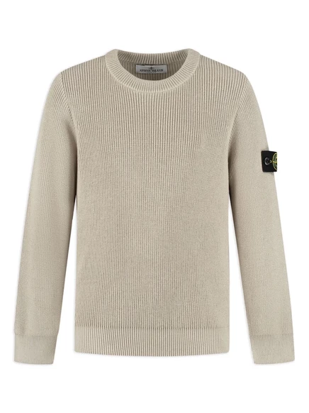 Свитер с эмблемой Stone Island Junior с компасом  neutrals