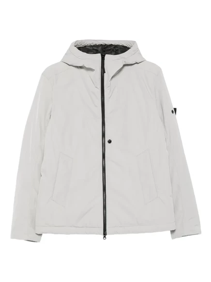 Куртка с капюшоном на молнии спереди Stone Island 4100047 grey