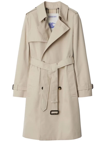 Женский тренч Burberry миди, бежевый