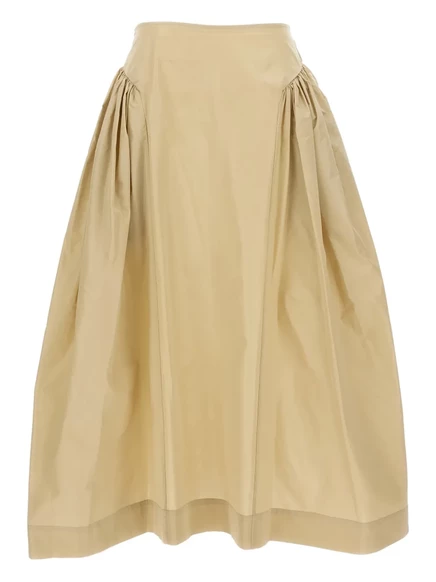 Плиссированная юбка миди от Simone Rocha neutrals