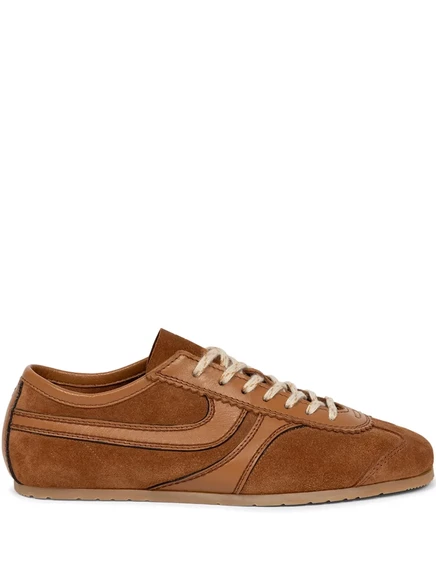 Замшевые кроссовки DRIES VAN NOTEN brown