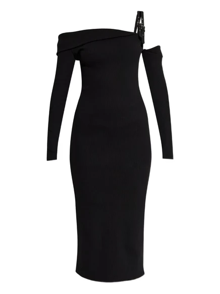 Женское платье Versace Jeans Couture миди, черное